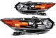 Headlight Assembly Set For Acura TSX 2.4L 2009-2014 Black Housing