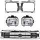 Halogen Headlight Lamp For 1992-1995 Toyota Pickup Left and Right Side