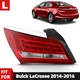 For 2014 2015 2016 Buick LaCrosse LED Tail Light Brake Lamp Left Driver Side