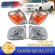 Headlight Turn Signal Light Kit LH RH Regular/Access Cab Fit 05-06 Toyota Tundra