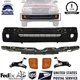 Front Bumper Cover + Brackets & Signal Lights For 1998-2000 Toyota Tacoma 4WD