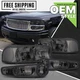 L+R Smoke Headlight 4PC w/Bumper Lamp fit 2001-2006 GMC Sierra/Yukon XL Denali