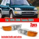 Pair Car Front Corner Side Turn Signal Parking Lights For 1998-2000 Toyota RAV4