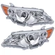 Labwork Pair Headlight For Toyota Camry 2012-2014 Projector Halogen Type Chrome