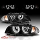 [Dual Halo] 1999 - 2001 Fit BMW E46 3 Series Sedan Projector Black Headlight