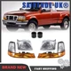 For 1998-2000 Ford Ranger Headlights w/Corner Lights Amber Signal 6pc Left+Right