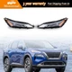 Healamps Pair Left+Right For 2021- 2023 Nissan Rogue Black LED Headlights