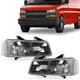 Left&Right Headlights For 03-23 Chevy Express GMC Savanna 1500 2500 3500
