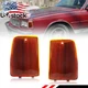 2PCS Amber Lens Front Corner Side Marker Lights For 1987-1990 Chevrolet Caprice