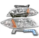 FOR 00 01 02 CHEVY CAVALIER CHROME HEADLIGHT HEADLAMP LAMP W/BUMPER BLUE LED DRL FOR 00 01 02 CHEVY CAVALIER CHROME HEADLIGHT HEADLAMP LAMP W/BUMPER BLUE LED DRL