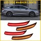 For 2015-2017 Chrysler 200 Smoke Bumper Lamps Side Marker Signal Light Amber Red