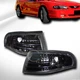 Euro Black Turn Signal Parking Corner Lights Lamps k2 For 94-98 Ford Mustang V6