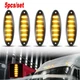 5x Amber LED Raised Roof Clearance Marker Lights For Freightliner Cascadia 08-21