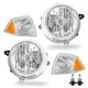 For 2007-2010 Jeep Compass Headlights W/Corner Lamp L+R Factory Style W/Bulbs