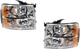 Headlights For 2007-2013 Chevy Silverado Left Right Pair Headlights For 2007-2013 Chevy Silverado Left Right Pair