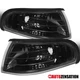Fit 1994-1998 Ford Mustang Black Corner Lights Signal Parking Lamps Left+Right