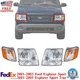 Front Headlights Assembly & Corner Lights For 2001-2005 Ford Explorer Sport Trac