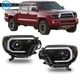 For 2012-2015 Toyota Tacoma Headlights Halogen w/ LED DRL Clear Lens LH+RH Side