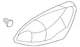 Genuine GM 2002-2005 Aztek Park & Side Lamp 10321978