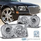Fits 05-10 Chrysler 300 Replacement Projector Headlights Head Lamps Left+Right