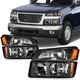 Fits 2002-2006 Chevy Avalanche Headlights Assembly Replacement Lamps Left+Right
