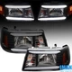 For 2001-2011 Ford Ranger LED DRL Black Housing Headlights With Signal Lamps
