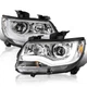 Fits 2015-2020 Chevy Colorado Led Strip Tube Projector Headlights Lamp Lh+Rh