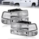 FOR 1999-2002 CHEVY SILVERADO 00-06 TAHOE SUBURBAN HEADLIGHTS+SIGNAL LIGHTS