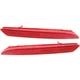 Rear Bumper Reflectors Set For 2010-2014 Honda CR-V Insight Fit Acura TSX Wagon