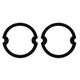 63 64 65 66 67 Chevy Corvette Park Parking Light Lamp Lens Gasket Pair Chevrolet