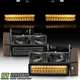 Smoked 1988-1993 GMC Sierra Chevy Silverado C/K C10 Headlights+LED Bumper Lights