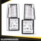 4Pcs Fit For 94-99 Chevy CK C10 1500 2500 Clear Corner Signal Side Marker Lamps