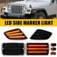 4x Amber Bumper Signal Fender Side Marker Lights For 1997-2006 Jeep Wrangler TJ