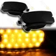 FIT 99-01 SUBARU IMPREZA RS SMOKE LENS AMBER LED FRONT BUMPER TURN SIGNAL LIGHTS