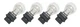 General Electric GE 3156 Auto 13V Miniature Incandescent Lamp Light Bulb (4)