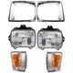 Halogen Headlight Driver and Passenger For 1989-1991 Toyota Pickup