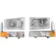 Headlight Kit For 25-04 Ford F-250 Super Duty Excursion w/ Corner Lights LH &amp
