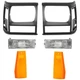 Turn Signal Light Corner Side Marker Park Lamp Front Driver & Passenger for Jeep
