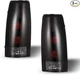 1988-1999 Chevy C/K 1500/2500/3500 Tahoe Suburban Red Smoke Taillights Lamp Pair