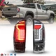 Pair Tail Lights for 2016-2023 Toyota Tacoma LED Brake Rear Signal Lamps Chrome