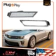 Clear Lens White LED Front Side Marker Signal Lights For 2010-2015 Chevy Camaro