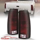 For 1988-1999 Chevy Fullsize Silverado Tahoe Connector Rim Dark Red Taillights