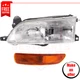 Turn Signal, Headlight halogen kit 2pc left for 93-97 Toyota Corolla Base, DX