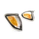 For 2001-2004 Toyota Tacoma Pair LH and RH Park Side Marker Lights w/Lunar Mist