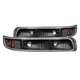 Anzo 511065 Black Euro Style Parking/Signal Lights for Silverado/Suburban/Tahoe