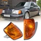 Amber Corner Lights Turn Signal Lens for 1985-1995 Mercedes W124 E500 500E 300E