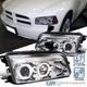Clear Fits 2006-2010 Dodge Charger LED Halo Projector Headlights Lamps L+R Pair