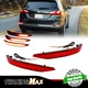 For 18-22 Chevrolet Equinox Bumper Reflectors Tail Brake Turn Signal Lights Red