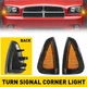 Amber Side Marker Parking Turn Signal Corner Lights For 2006-2010 Dodge Charger