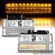 8PC 1994-1999 Chevy C/K 1500 Tahoe Suburban Headlights +LED Bumper+Signal Light